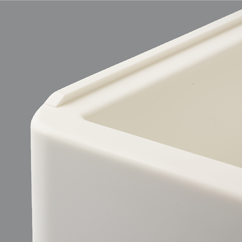 手洗いスペースを清潔に保ち、お手入れの手間も軽減。